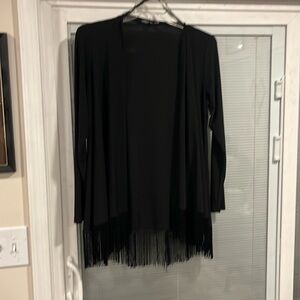 Helene Blake overlay with fringes, size L, 95%polyester, 5% spandex